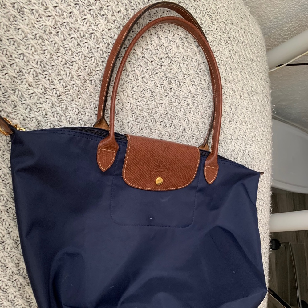 Longchamp tote - large, blue